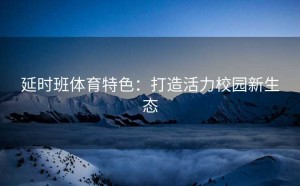 延时班体育特色：打造活力校园新生态