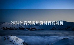 2024体育品牌热度排行榜解析