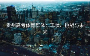 贵州高考体育群体：现状、挑战与未来