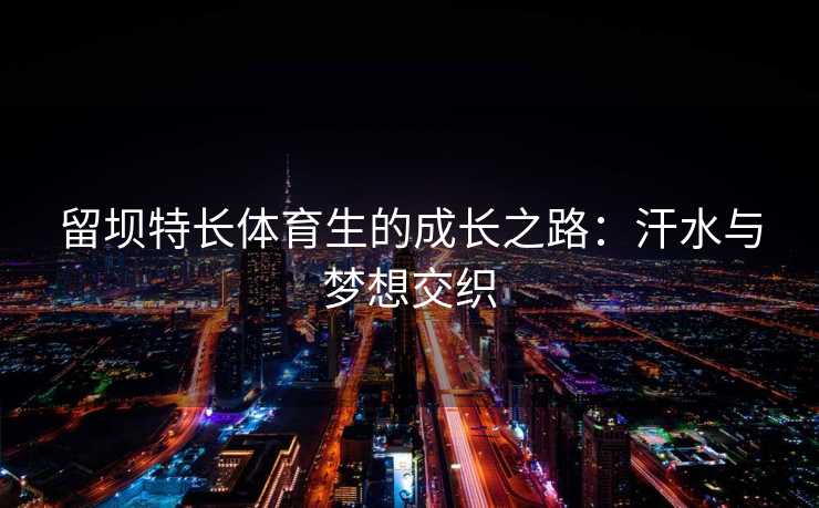留坝特长体育生的成长之路：汗水与梦想交织