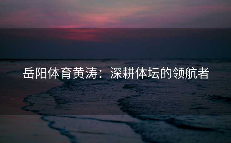 岳阳体育黄涛：深耕体坛的领航者