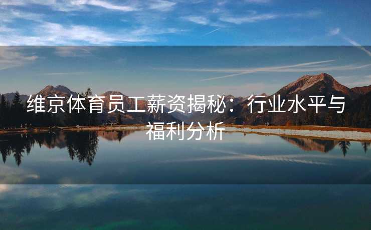 维京体育员工薪资揭秘：行业水平与福利分析