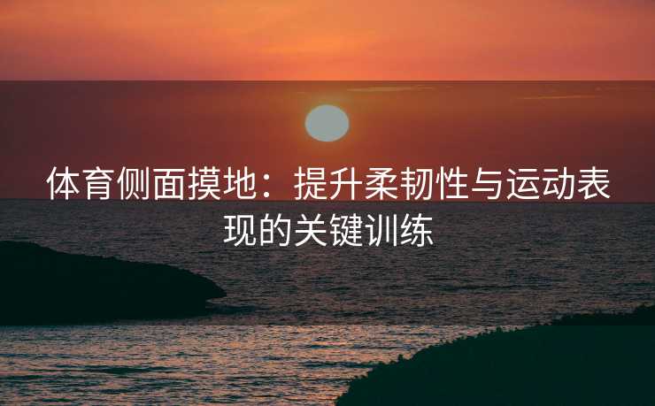 体育侧面摸地：提升柔韧性与运动表现的关键训练