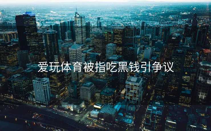 爱玩体育被指吃黑钱引争议
