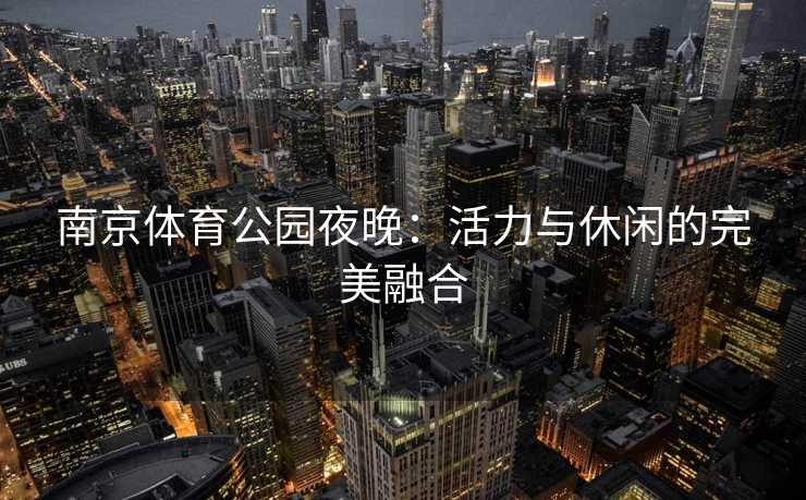 南京体育公园夜晚：活力与休闲的完美融合