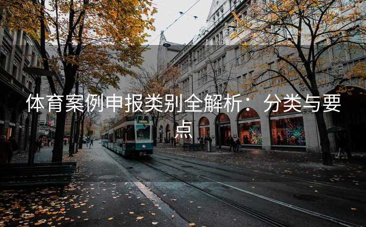 体育案例申报类别全解析：分类与要点