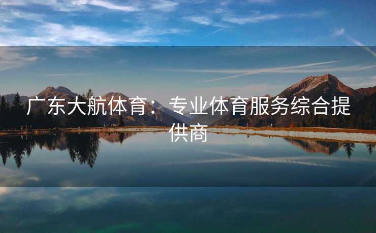 广东大航体育：专业体育服务综合提供商