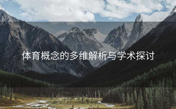 体育概念的多维解析与学术探讨