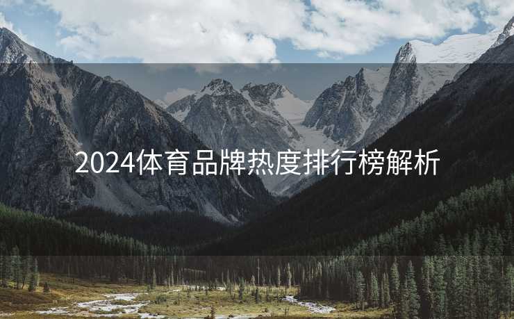 2024体育品牌热度排行榜解析