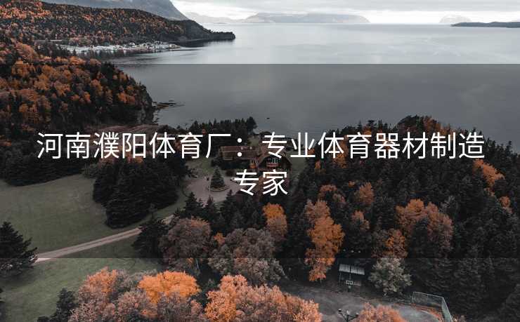 河南濮阳体育厂：专业体育器材制造专家