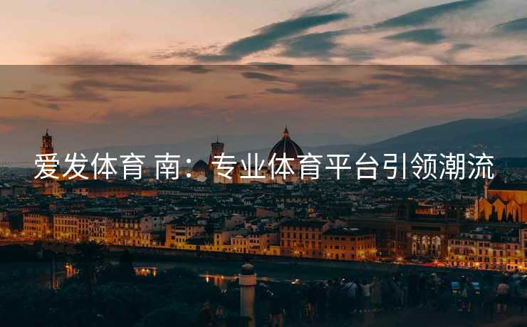 爱发体育 南：专业体育平台引领潮流