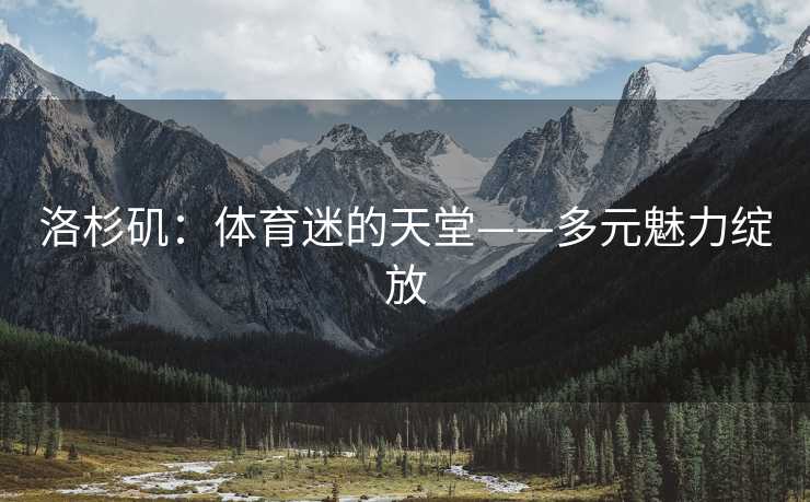 洛杉矶：体育迷的天堂——多元魅力绽放