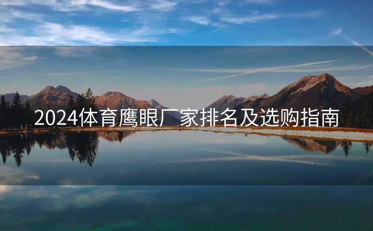 2024体育鹰眼厂家排名及选购指南