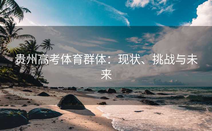 贵州高考体育群体：现状、挑战与未来