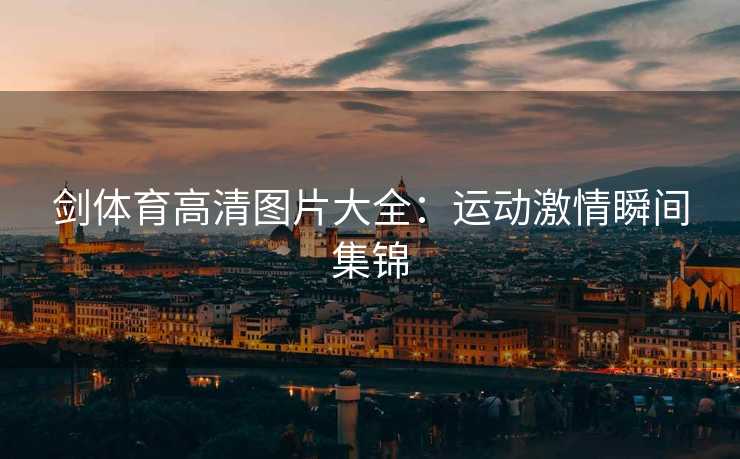 剑体育高清图片大全：运动激情瞬间集锦