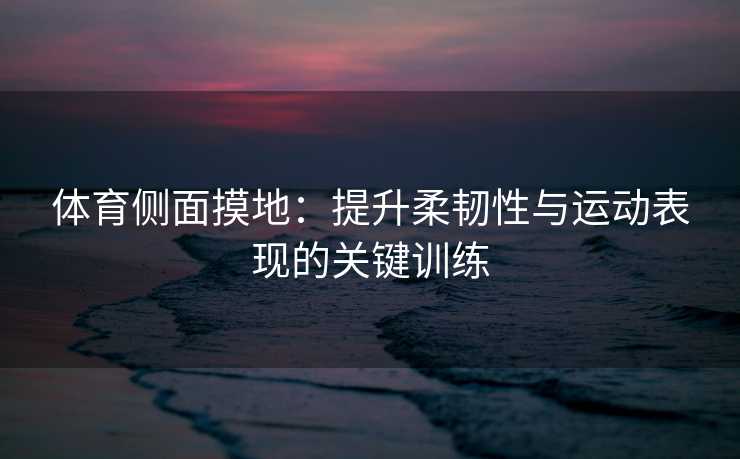 体育侧面摸地：提升柔韧性与运动表现的关键训练