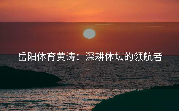 岳阳体育黄涛：深耕体坛的领航者