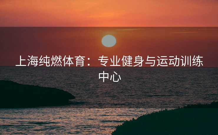 上海纯燃体育：专业健身与运动训练中心