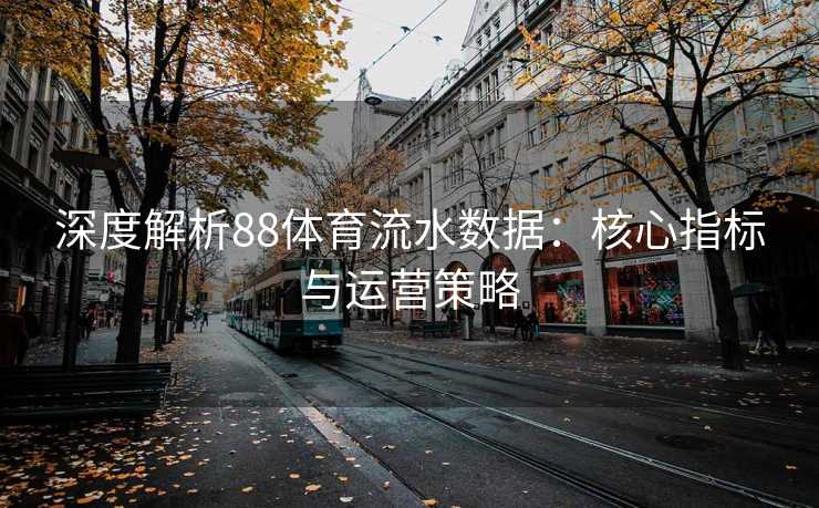 深度解析88体育流水数据：核心指标与运营策略