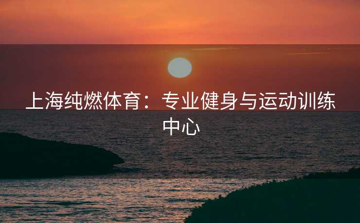 上海纯燃体育：专业健身与运动训练中心